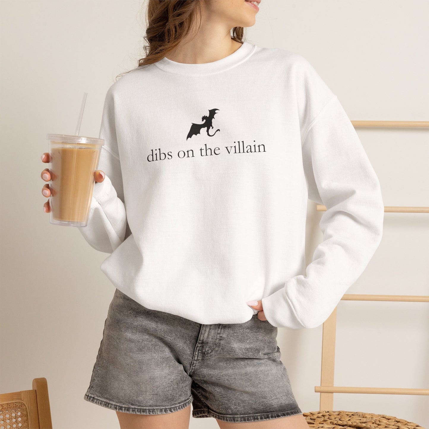 Dibs on the villain | Crewneck